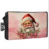Christmas Outdoor TV Cover 48-50 Inch Weatherproof,Oxford Heavy Duty Waterproof Outside Flat Screen TV Cover Protector for Television Accessories Pink Xmas Santa Berry Botanical Winter Snowflake view 1