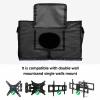 Christmas Outdoor TV Cover 36-39 Inch Weatherproof,Oxford Heavy Duty Waterproof Outside Flat Screen TV Cover Protector for Television Accessories Navy Blue Winter Botanical Xmas Tree Snowflake view 4