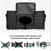 Christmas Snowman Outdoor TV Cover 80-85 Inch Weatherproof,Oxford Heavy Duty Waterproof Outside Flat Screen TV Cover Protector for Television Accessories Xmas Winter Snowflake Birds Black White Plaid view 4