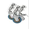 3 Pcs/Lot 3 Inch Photography Lamp Frame Universal Caster Wheel C-Frame Studio Sleeve with Brake Stainless Steel view 3