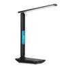 HYQFSAD 10W LED Desk Lamp with Wireless Charger and Display, 3 Colour temperatures USB Charging Dimmable Eye Caring Table Lamps, Touch Control for Bedside, Reading (Color : Black) view 1