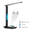 HYQFSAD 10W LED Desk Lamp with Wireless Charger and Display, 3 Colour temperatures USB Charging Dimmable Eye Caring Table Lamps, Touch Control for Bedside, Reading (Color : Black) view 2