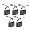 5pcs CBB61 Run Capacitor 450V AC 0.47uF 2-Wire Metallized Polypropylene Film Capacitors for Ceiling Fan view 1