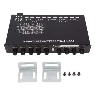 5 Bands EQ Car Amplifier, Car Stereo Equalizer Stable Transmission Precise Tuning for Vehicle