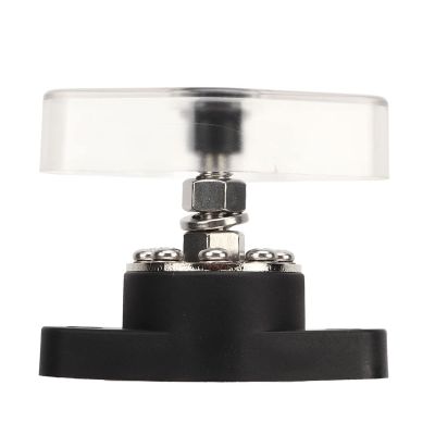 3/8in 180A Power Distribution Terminal Block with Transparent Cover for Cars, RVs, and More