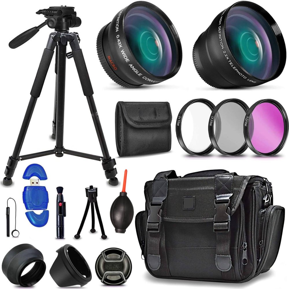 52MM Optimal 21 Piece Accessory Kit for Nikon D750 Nikon D7200, D7100, D7000, D5300, D5200, D5100, D3300, D3200, D3100, D810, D800, D610, D600, 1 V1, D4, D4S, D3, D3X, D3S DSLR Cameras