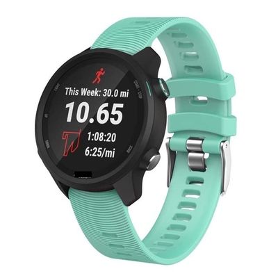 IENYU Colorful 20mm Watchbands strap for Garmin Forerunner 245 245M 645 Music vivomove 3 HR Sport silicone Smart watch band Bracelet (Color : D, Size : For Forerunner 645)
