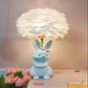 Jinnwell Rabbit Table Night Light Girl Lamp Desk Decoration Reading Study Lamps Lighting Kid Adult Home Hotel Living Room Gift view 3