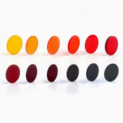 Long Wave Pass Filter, Colored Glass, Long Wave Through Short Wave Cut-Off Visible Light, Red Light, Infrared Light (GHB700-Pass 700-2500nm)
