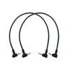 Seadream 2.5mm Aux Cable;2Pack 1Feet 2.5mm Double Angled Male to Male TRRS Stereo Headset Headphone Jack Gold Plated Connector Wire Cord Plug Cable 4 Pole (Double Angled) view 1