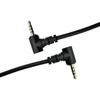 Seadream 2.5mm Aux Cable;2Pack 1Feet 2.5mm Double Angled Male to Male TRRS Stereo Headset Headphone Jack Gold Plated Connector Wire Cord Plug Cable 4 Pole (Double Angled) view 2