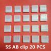 skrnrhrery Ab Clip, Balanced Plug Protector Ab Clip, Used for Lithium Polymer Battery Balance Plug Connector Protector, Ab Clip 2s to Ab Clip 6s(5 Specifications). (Ab Clip 5s 20 Pcs) view 2