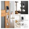 HAvern Tuya APP Fully Automatic Electronic Keyless Anti-Theft Intelligent Door Lock with Digital Fingerprint IC Card Mechanical Key Home (Color : Nickel) view 2