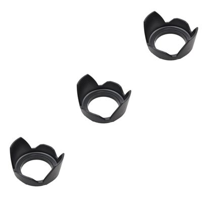 NOLITOY 3pcs DSLR Lens Hood for Olympus Cameras Accessory Glare Lens Protection