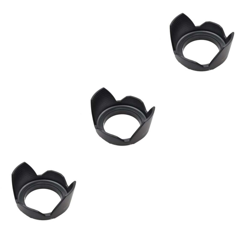 NOLITOY 3pcs DSLR Lens Hood for Olympus Cameras Accessory Glare Lens Protection