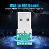 10Pcs USB Type A Male Plug to DIP Adapter Board 4 Pin 2.54mm Pitch USB with VBUS, D+, D-, GND for DIY USB Power Supply and Breadboard Design view 2