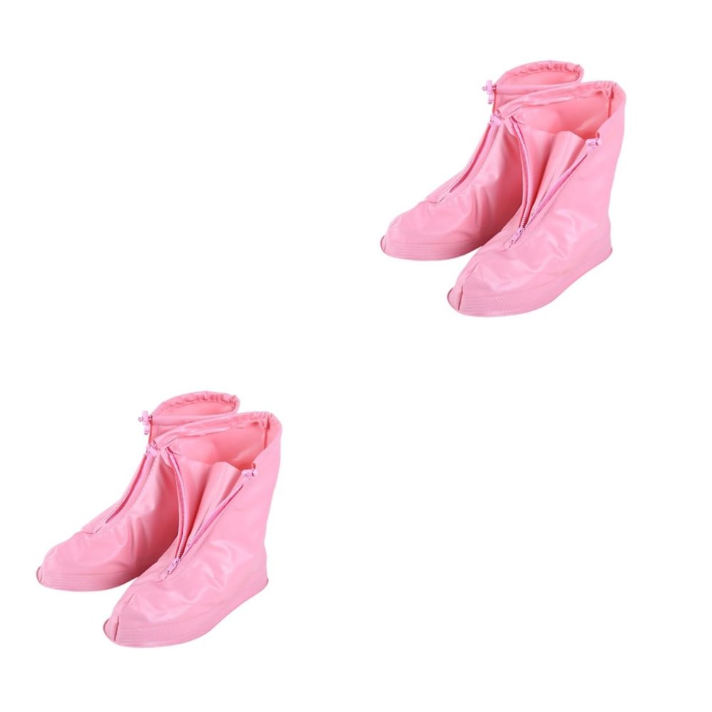 BESPORTBLE 2pcs Reusable Non- Shoe Covers for Boys and Girls Rainproof Overshoes XL Lightweight Easy to Carry Outdoor Adventures