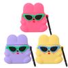 3 Pack 3D Cute Cool Sunglasses Rabbit Case for Airpod 2/1,3D Cute Airpod 2 Case for Kids Boys Girls Teens Women,Fashion Gift Kawaii Sunglasses Rabbit Soft Silicone Case for Airpods 1st/Airpods 2nd view 1