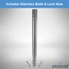 Proxicast 15 inch Stainless Steel Extension Pole for Proxicast J-Max Antenna Mounts (ANT-800-X15) view 3