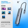 6 in 1 USB C Hub, oditton Feature-Rich USB C Multiport Dongle Including 4K HDMI, 3 USB 3.0 Ports, and SD/TF Card Reader, Tailored for New MacBook Pro/Mac Air and Beyond view 4