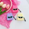 3 Pack 3D Cute Cool Sunglasses Rabbit Case for Airpod 3,3D Cute Airpod 3 Case for Kids Boys Girls Teens Women,Fashion Gift Kawaii Sunglasses Rabbit Soft Silicone Case for Airpod 3rd 2021 view 2