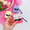 3 Pack 3D Cute Cool Sunglasses Rabbit Case for Airpod 3,3D Cute Airpod 3 Case for Kids Boys Girls Teens Women,Fashion Gift Kawaii Sunglasses Rabbit Soft Silicone Case for Airpod 3rd 2021 view 3
