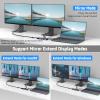 Tymyp USB C Hub, 6 in 1 USB C Adapter, Featuring 1 x HDMI Port, 1 x VGA Port, 2 x USB Ports, SD/TF Card Reader, Versatile Ports for Laptop, SmartphoneTable, XPS and More view 2