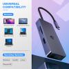 Tymyp USB C Hub, 6 in 1 USB C Adapter, Featuring 1 x HDMI Port, 1 x VGA Port, 2 x USB Ports, SD/TF Card Reader, Versatile Ports for Laptop, SmartphoneTable, XPS and More view 3