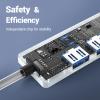 USB 3.0 Hub, Tymyp USB Adapter, 5Gbps Transmission Speed, Effortlessly Connect Laptops,Flash Drives, Hard Drives, Consoles, Printers, Cameras, Keyboards and Mice view 4