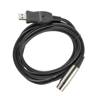 MOUDOAUER USB Microphone Cable,USB Male to XLR Female Mic Link Converter Cable Studio Audio Cable for Microphones Recording Karaoke