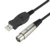 MOUDOAUER USB Microphone Cable,USB Male to XLR Female Mic Link Converter Cable Studio Audio Cable for Microphones Recording Karaoke view 2
