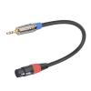 MOOKEENONE 3.5mm TRS Male to XLR Female Shielded Microphone Mic Audio Cable for for Mobile Phones, Computers, Live Streaming Sound Cards view 1