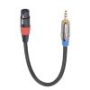 MOOKEENONE 3.5mm TRS Male to XLR Female Shielded Microphone Mic Audio Cable for for Mobile Phones, Computers, Live Streaming Sound Cards view 4