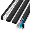 YCLYC Cable Cover, 62.8in Black Cord Hider for TV, Paintable Cord Cover Kit, Hide Cords - Cord Concealer Cable Channel 4xL15.7in W0.98in H0.5in view 1