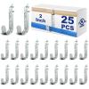 Tandefio 25 Pack Cable Support J Hook with Beam Clamp, Heavy Duty Metal Wire Cable Support J Hook Hangers for Wire Management(2 Inch) view 1