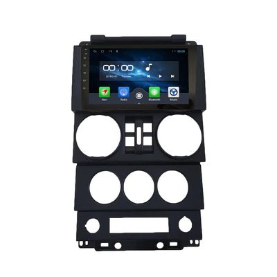 [2G+32G] 9" Carplay Android Auto Touchscreen Autoradio Car Stereo GPS Navigation FM Radio Head Unit WiFi Mirror Link Multimedia Player GPS Radio DSP Forjeep Wrangler 2008-2010 4 Door