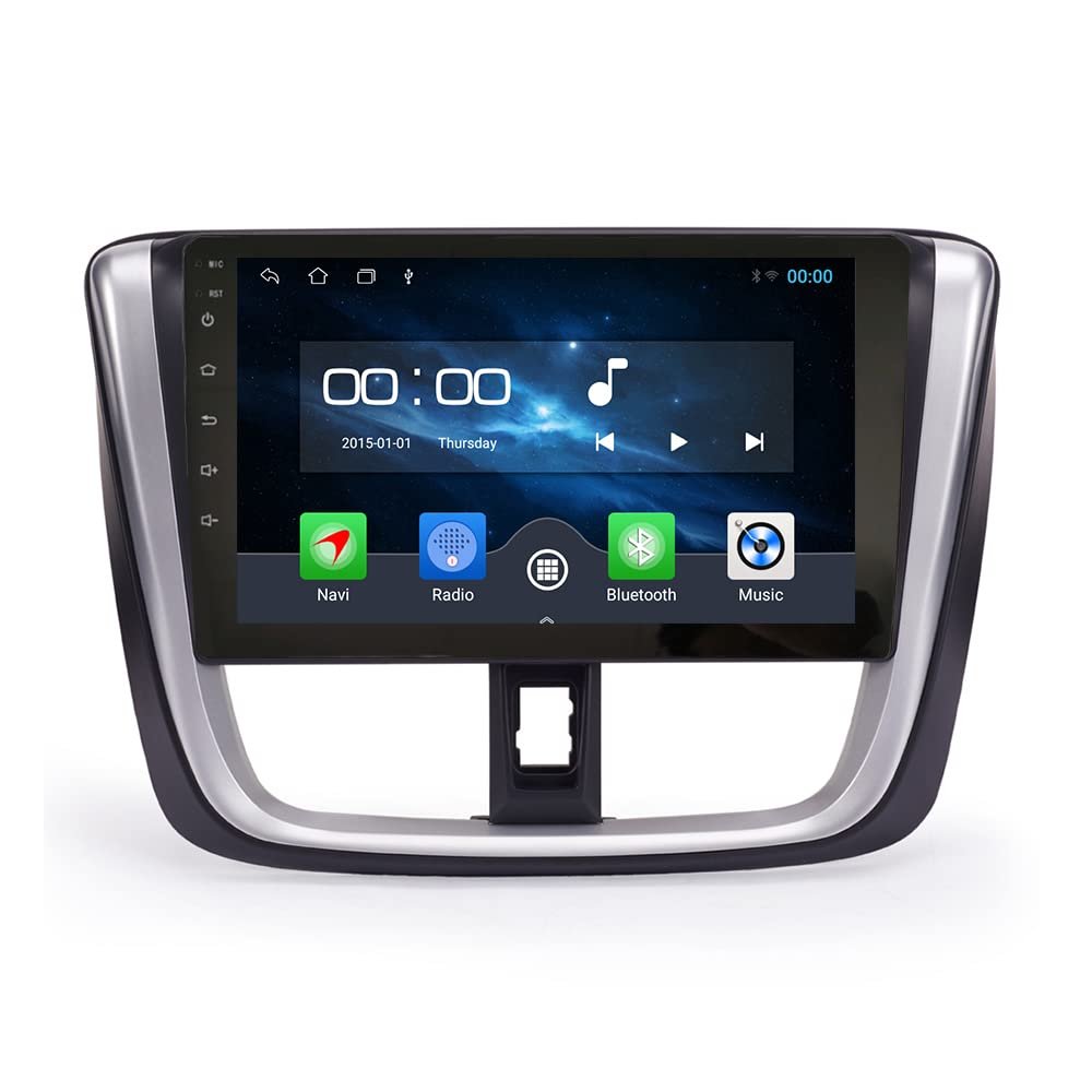 [2G+32G] 10" Carplay Android Auto Touchscreen Autoradio Car Stereo GPS Navigation FM Radio Head Unit WiFi Mirror Link Multimedia Player GPS Radio DSP Fortoyota vios 2017 Toyota Sedan 2016