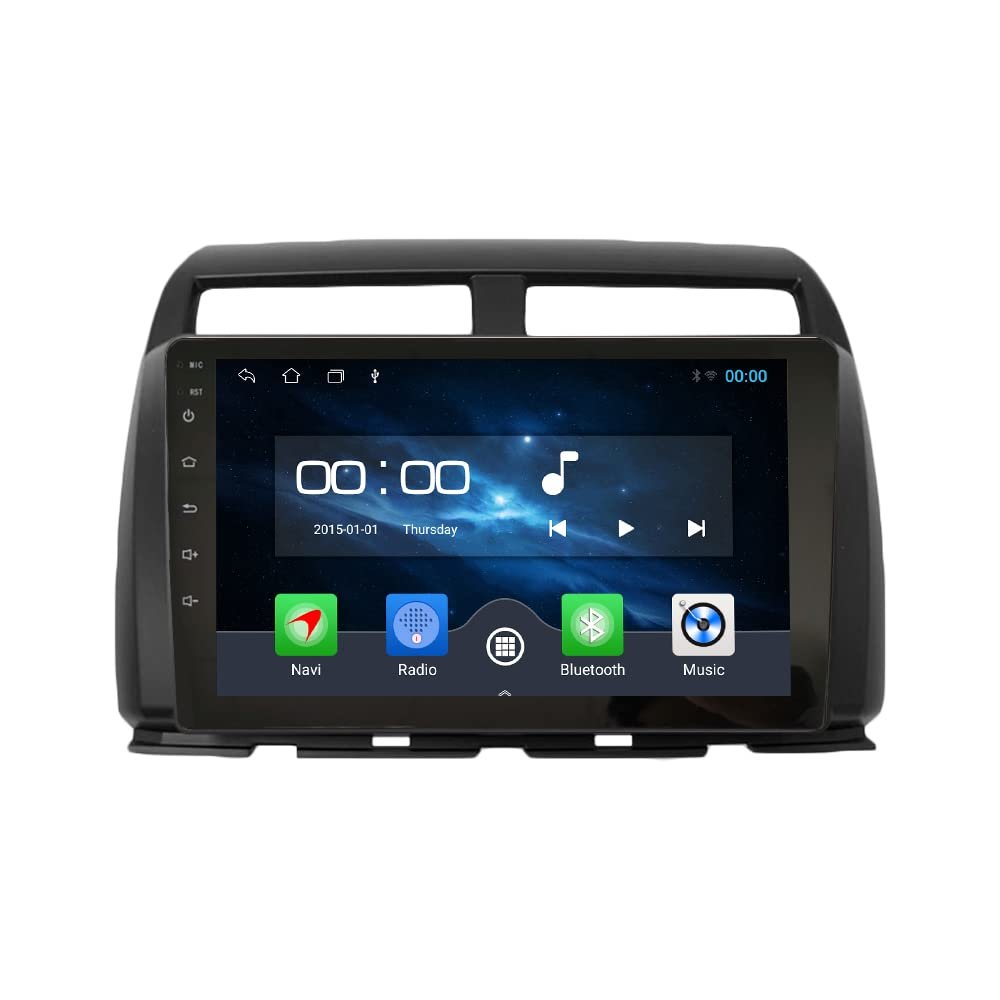 [2G+32G] 10" Carplay Android Auto Touchscreen Autoradio Car Stereo GPS Navigation FM Radio Head Unit WiFi Mirror Link Multimedia Player GPS Radio DSP Forperodua myvi 2015-2016 Black