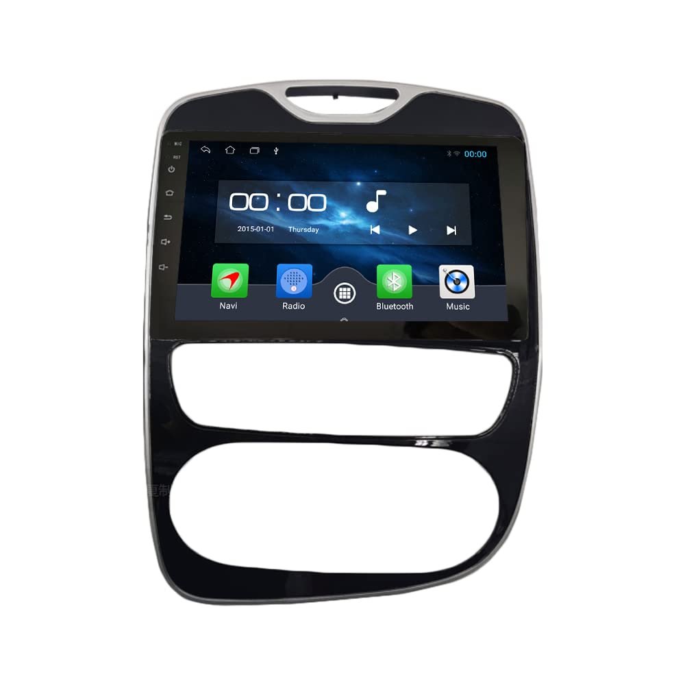 [2G+32G] 10.1" Carplay Android Auto Touchscreen Autoradio Car Stereo GPS Navigation FM Radio Head Unit WiFi Mirror Link Multimedia Player GPS Radio DSP Forrenault clio 2016-2018 mt/at uv Black