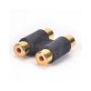 MOUDOAUER 2Pcs Gold Plated RCA Female to Female Adapter, Female to RCA Female Jack Adaptor Connector view 4