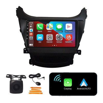 [2G+32G] 9" Carplay Android Auto Touchscreen Autoradio Car Stereo GPS Navigation FM Radio Head Unit WiFi Mirror Link Multimedia Player GPS Radio DSP Forhyundai forElantra 2014-2016