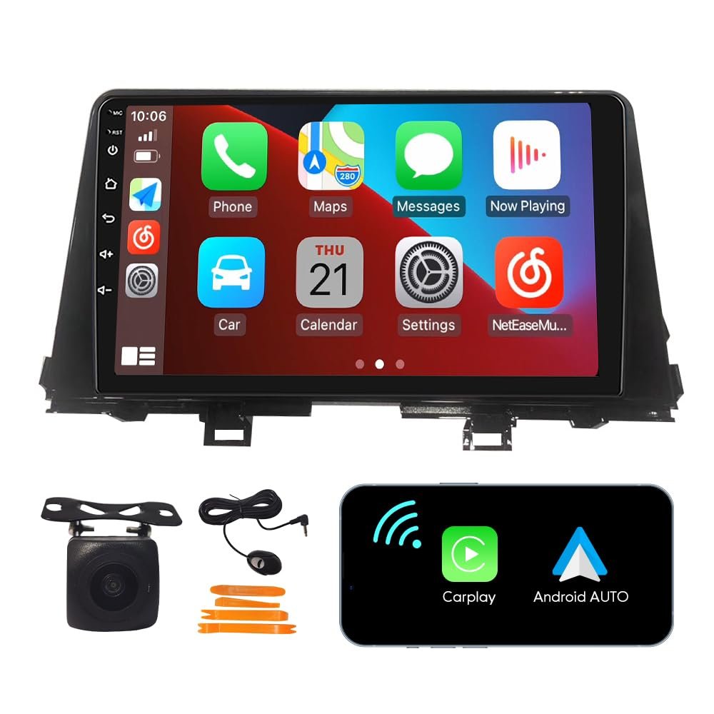 [2G+32G] Carplay Android Auto Touchscreen Autoradio Car Stereo GPS Navigation FM Radio Head Unit WiFi Mirror Link Multimedia Player GPS Radio DSP for kia Morning 2016-2019