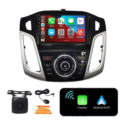 [2G+32G] Carplay Android Auto Touchscreen Autoradio Car Stereo GPS Navigation FM Radio Head Unit WiFi Mirror Link Multimedia Player GPS Radio DSP for Ford Focus 2012-2018 Original car Style