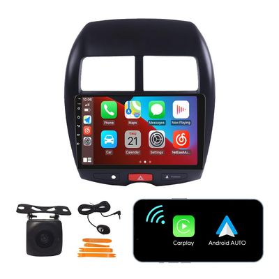 [2G+32G] 10" Carplay Android Auto Touchscreen Autoradio Car Stereo GPS Navigation FM Radio Head Unit WiFi Mirror Link Multimedia Player GPS Radio DSP Formitsubishi ASX 2010-2019