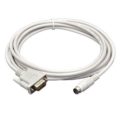 for GOT2000-FX (RS422 Type) PLC Communication Cable Touch Panel GT2310 GT2308 GS2107 GS2110 Connection FX Series Light Gray : 3m