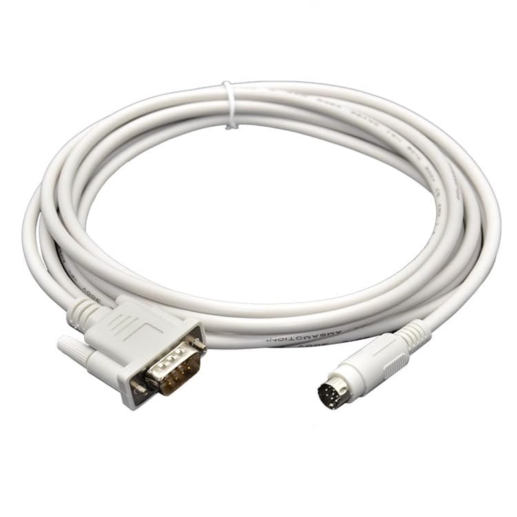 for GOT2000-FX (RS422 Type) PLC Communication Cable Touch Panel GT2310 GT2308 GS2107 GS2110 Connection FX Series Light Gray : 3m