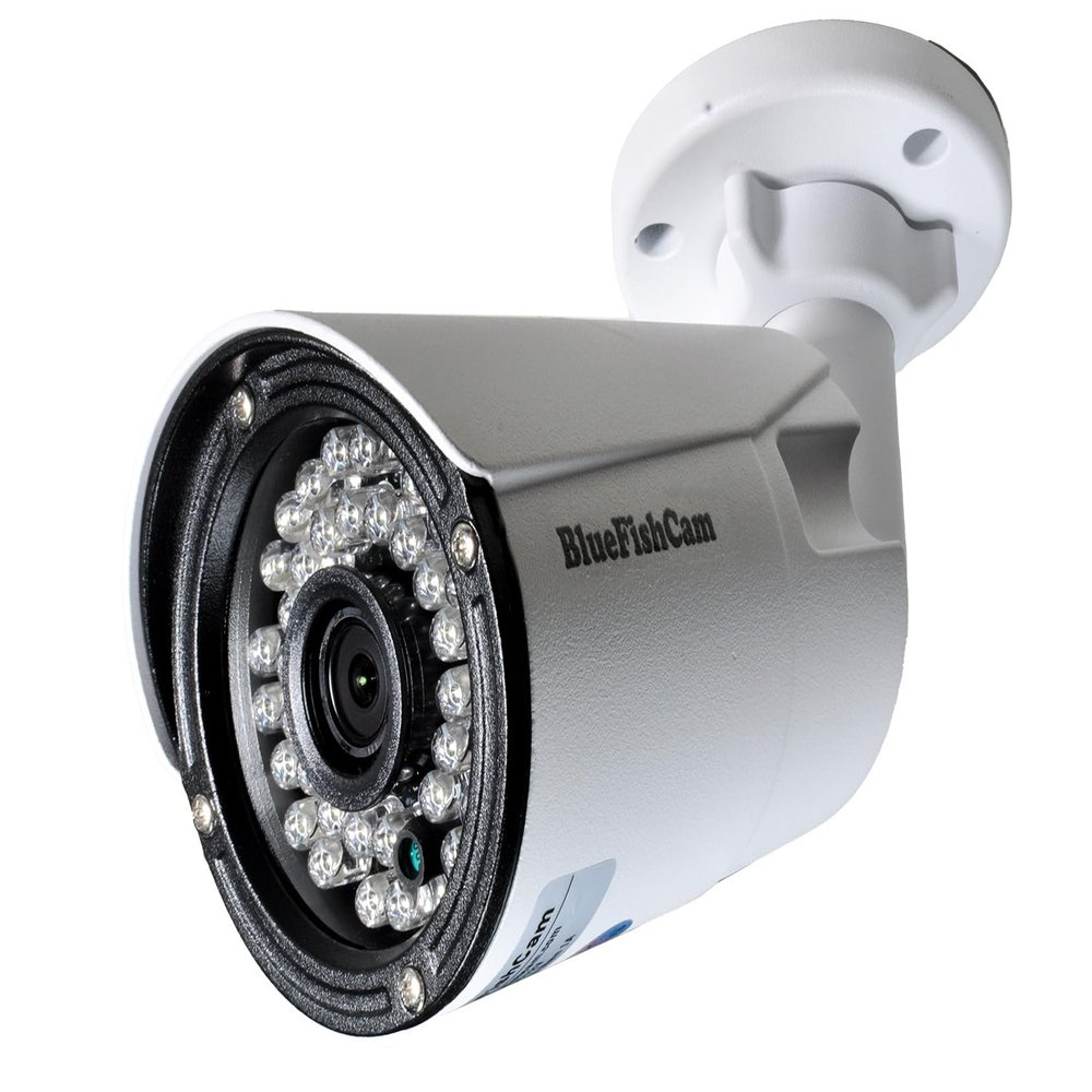 BlueFishCam 4.0MP PoE IP Camera Outdoor/Indoor 4MP IP66 POE Network Security Surveillance IP CCTV 36 LED Infrared Motion Detection 2.8mm Wide Angle Fixed Lens