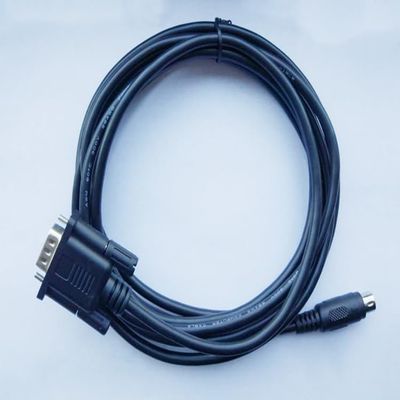 for GOT2000-FX (RS422 Type) PLC Communication Cable Touch Panel GT2310 GT2308 GS2107 GS2110 Connection FX Series Black Length : 5 Meters