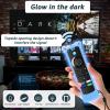 2 Pack Silicone Remote Cover Case Glow in The Dark, Anti-Slip Silicone Protective Case with Lanyard Blue & Rose Red view 3