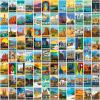 100 PCS Travel Around The World Travel Stickers for Water Bottles, Luggage, Laptop, Bike, Nature - Teens, Girls, Kids, Adults - World Stickers Set (Country & Regions Logo) view 1